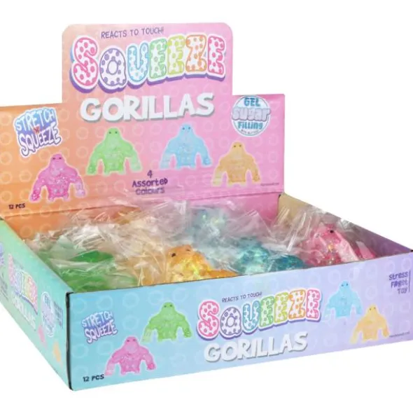 Squeeze Glittrig Gorilla Leksak 8 cm