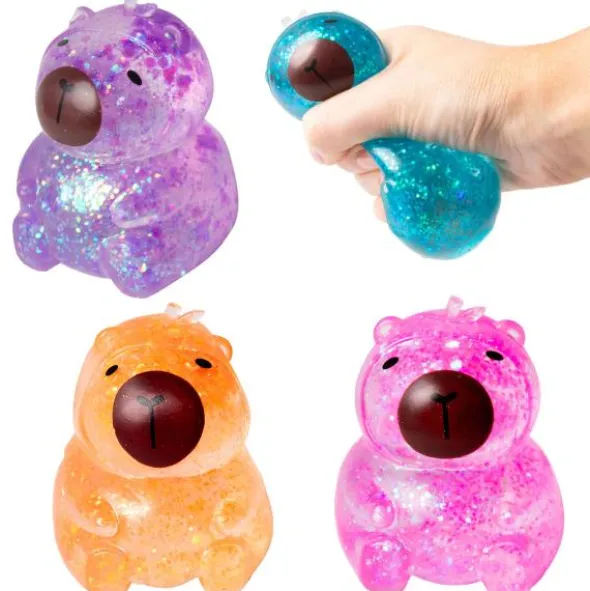 Squishy Glittrig Kapibara Leksak 7,5 cm