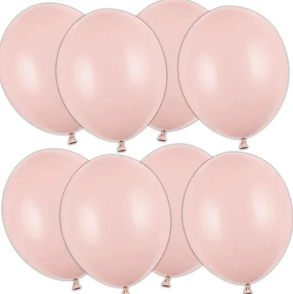 Starka Ballonger Dammrosa Pastell 12 cm 100-pack