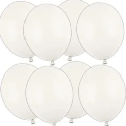 Starka Ballonger Elfenbensvit Pastell 12 cm 100-pack