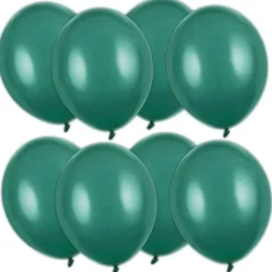 Starka Ballonger Flaskgrön Pastell 12 cm 100-pack