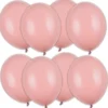 Starka Ballonger Mörk Dammrosa Pastell 12 cm 100-pack