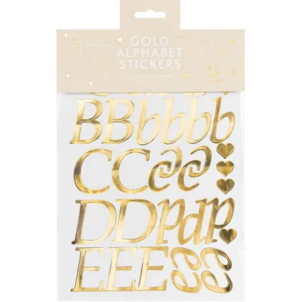 Stickers Alfabetet Guld