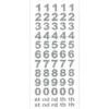 Stickers Glittriga Bokstäver Silver