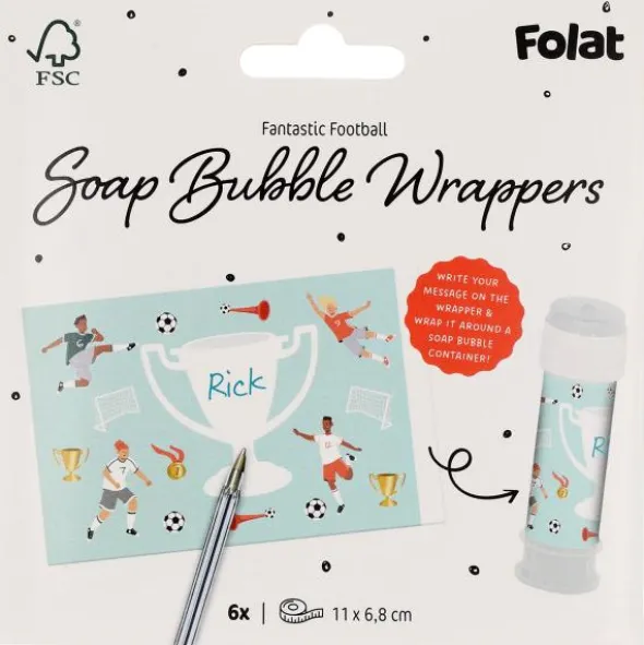 Stickers till Såpbubblor Fotbollskalas 6-pack