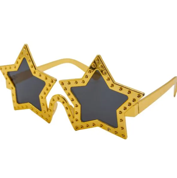 Stjärnformade Glasögon Guld
