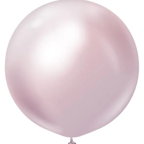 Stora Latexballonger Chrome Pink Gold (2-pack)