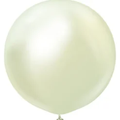 Stora Latexballonger Chrome Green Gold (2-pack)