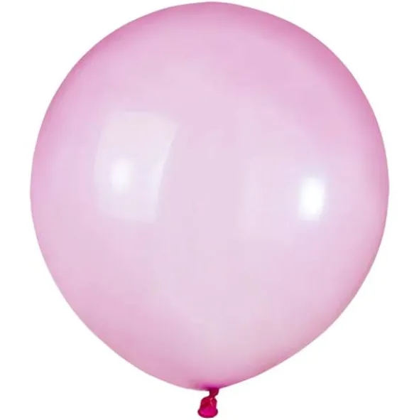 Stora Runda Rosa Rainbow Crystal Ballonger (10-pack)