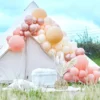 Stor Ballongbåge Kit Rosa/Roséguld/Persika