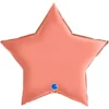 Stor Folieballong Stjärna Satin Roséguld