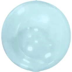 Stor Globe Folieballong Transparent Blå