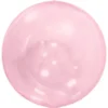 Stor Globe Folieballong Transparent Rosa