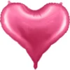 Stor Hjärtformad Ballong Satin Rosa