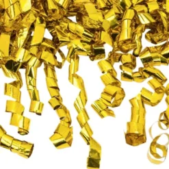 Stor Konfettikanon Guld Serpentiner