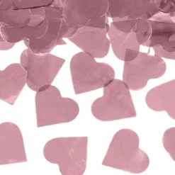 Stor Konfettikanon Hjärtan Roséguld