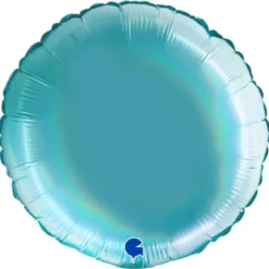 Stor Rund Folieballong Holografisk Platinum Tenerife Sea