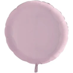 Stor Rund Folieballong Pastell Rosa