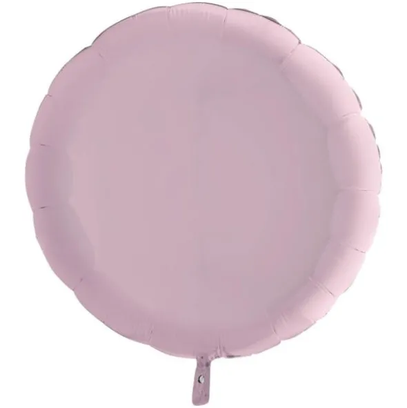 Stor Rund Folieballong Pastell Rosa