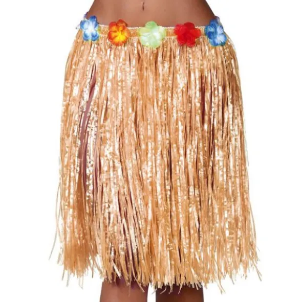 Stråfärgad Hawaii Hula Kjol