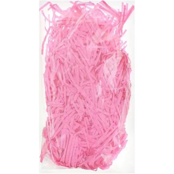 Strimlat Silkespapper Rosa