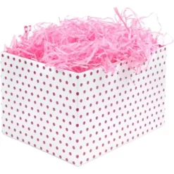 Strimlat Silkespapper Rosa