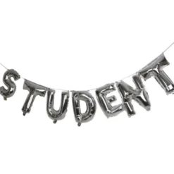 Student Folieballonger Silver