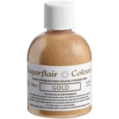 Sugarflair Färgat Socker Guld
