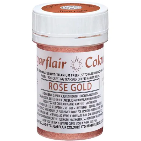 Sugarflair Karamellfärg Roséguld Matt