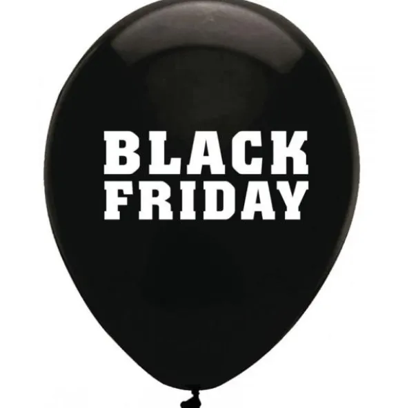 Svarta Black Friday Ballonger (10-pack)