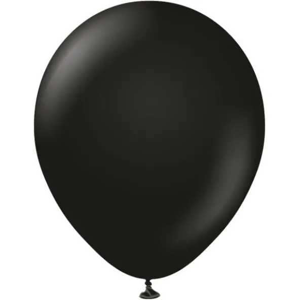 Svarta Stora Ballonger (5-pack)