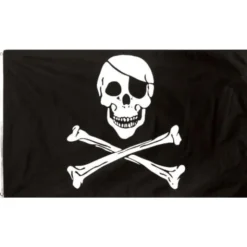 Svart Piratflagga