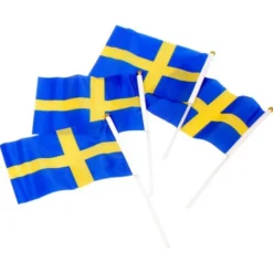 Svenska Handflaggor På Pinne