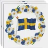 Sverige Servetter Blomkrans