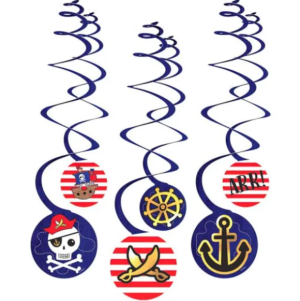 Swirl Dekorationer Pirates Map