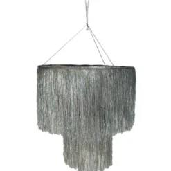 Takdekoration Silverfolie Fransar 50 cm
