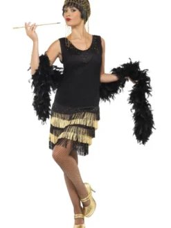 20-tals Flapperklänning Maskeraddräkt (Small (36-38))