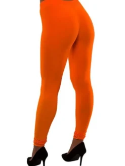 80-tals Leggings Neonorange (Small)