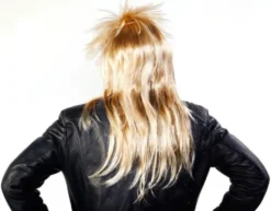 80-tals Rockare Blond Peruk