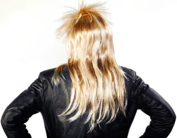 80-tals Rockare Blond Peruk