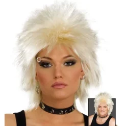 80-tals Rockidol Blond Peruk