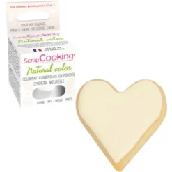 Ätbar Pulverfärg Vit ScrapCooking