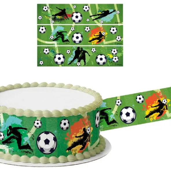 Ätbart Tårtband Fotboll 21 x 5 cm 3-pack 17,5 g