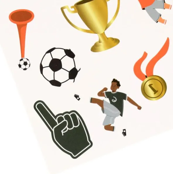 Temporära Tatueringar Fotbollskalas 23-pack