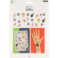 Temporära Tatueringar Fotbollskalas 23-pack