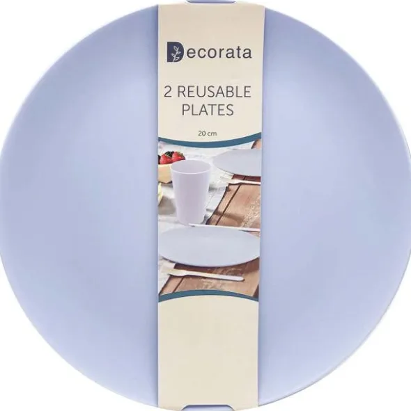 Återanvändbara Djupa Tallrikar Lilac Decorata