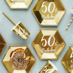 50th Birthday Muggar Guld