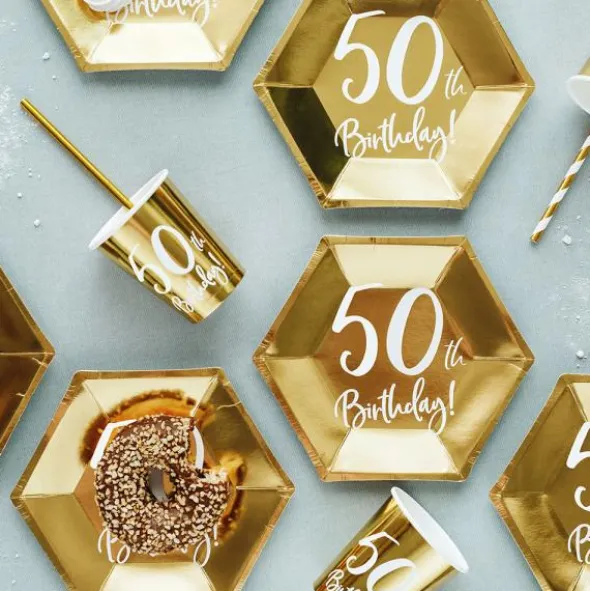 50th Birthday Muggar Guld