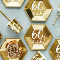 60th Birthday Muggar Guld