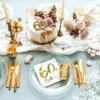60th Birthday Servetter Guld